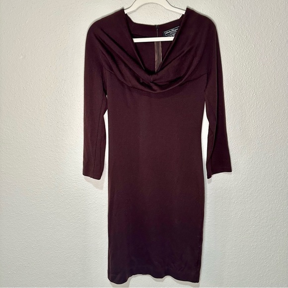 SALVATORE FERRAGMO Purple Wool Mini Dress - Picture 2 of 7